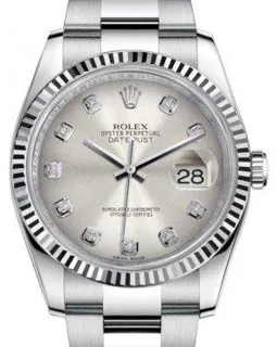 Rolex Datejust 36 116234 White gold and Stainless steel Silver