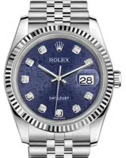 Rolex Datejust 36 116234 White gold and Stainless steel Blue