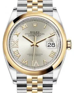 Rolex Datejust 36 126203 Yellow gold and Stainless steel Silver