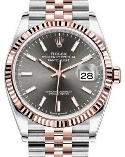 Rolex Datejust 36 126231 Rose gold and Stainless steel Dark Rhodium