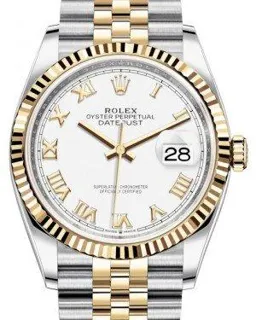 Rolex Datejust 36 126233 Yellow gold and Stainless steel White