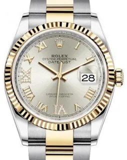 Rolex Datejust 36 126233 Yellow gold and Stainless steel Silver