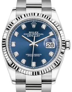 Rolex Datejust 126234 White gold and Stainless steel Blue