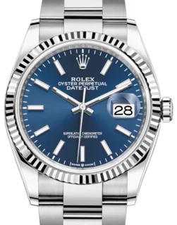 Rolex Datejust 126234 White gold and Stainless steel Blue