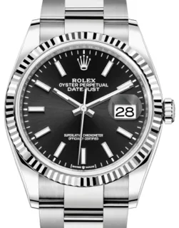 Rolex Datejust 36 126234 White gold and Stainless steel Black