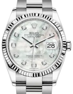 Rolex Datejust 36 126234 White gold and Stainless steel White