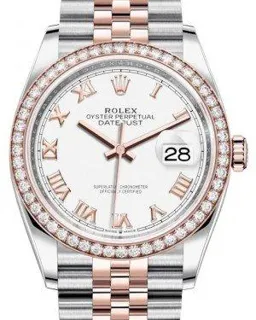 Rolex Datejust 36 126281RBR Steel$Rose Gold$Diamonds White