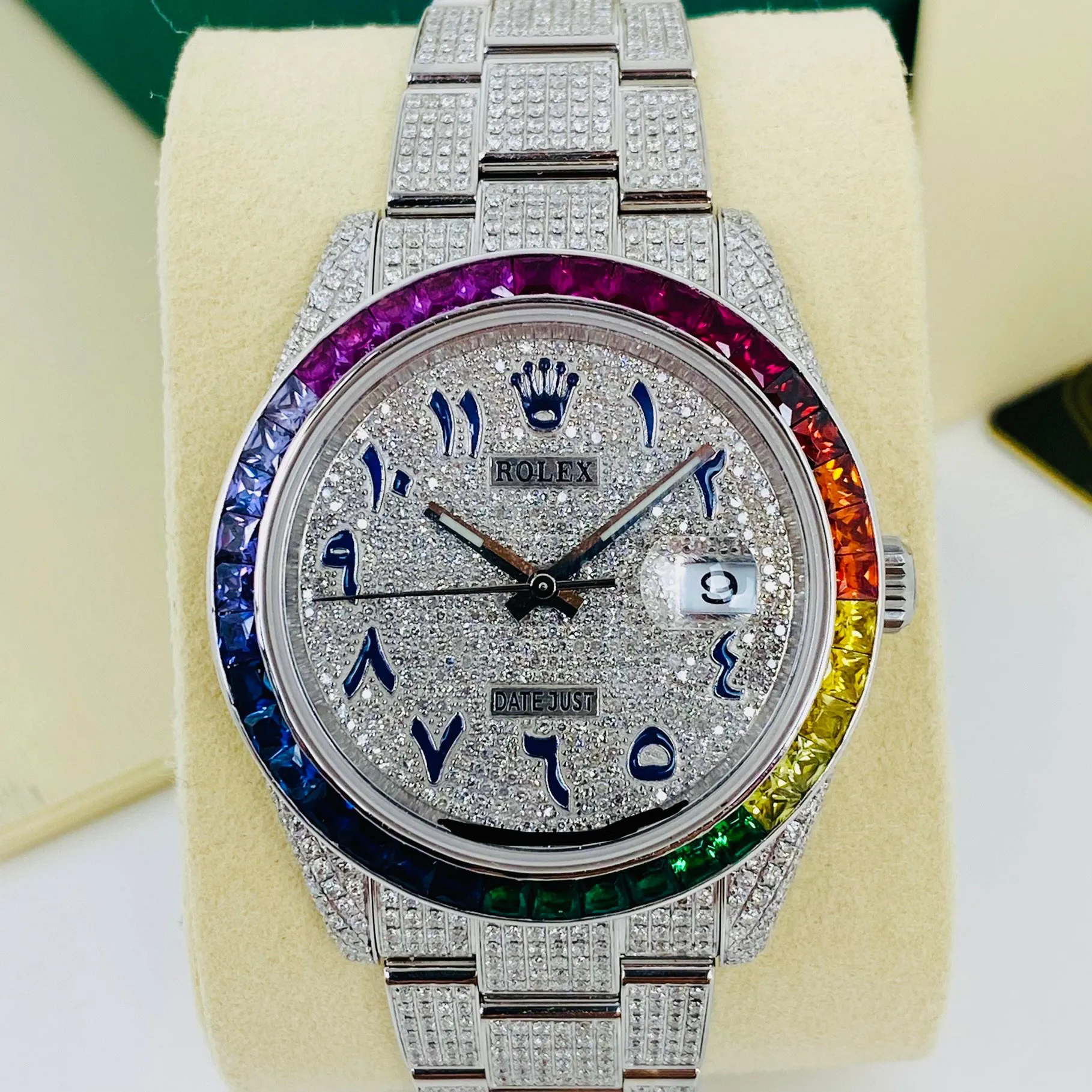 Rolex Datejust 41 126300 Iced Out Diamond and Rainbow 1