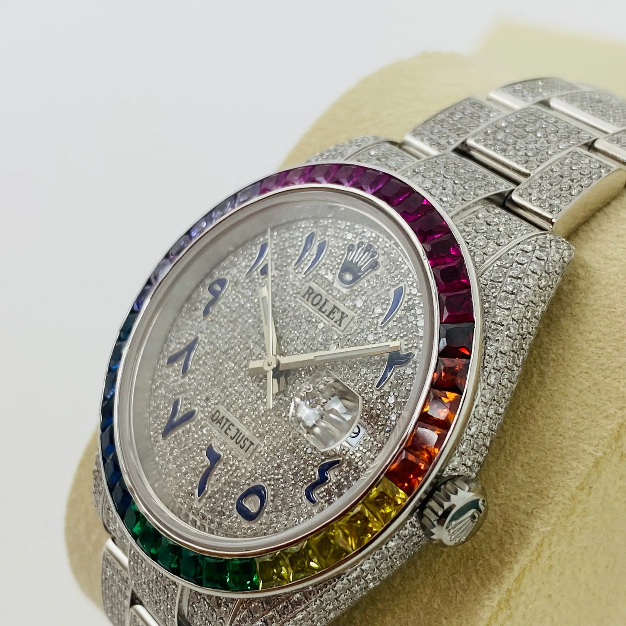 Rolex Datejust 41 126300 Iced Out Diamond and Rainbow 3