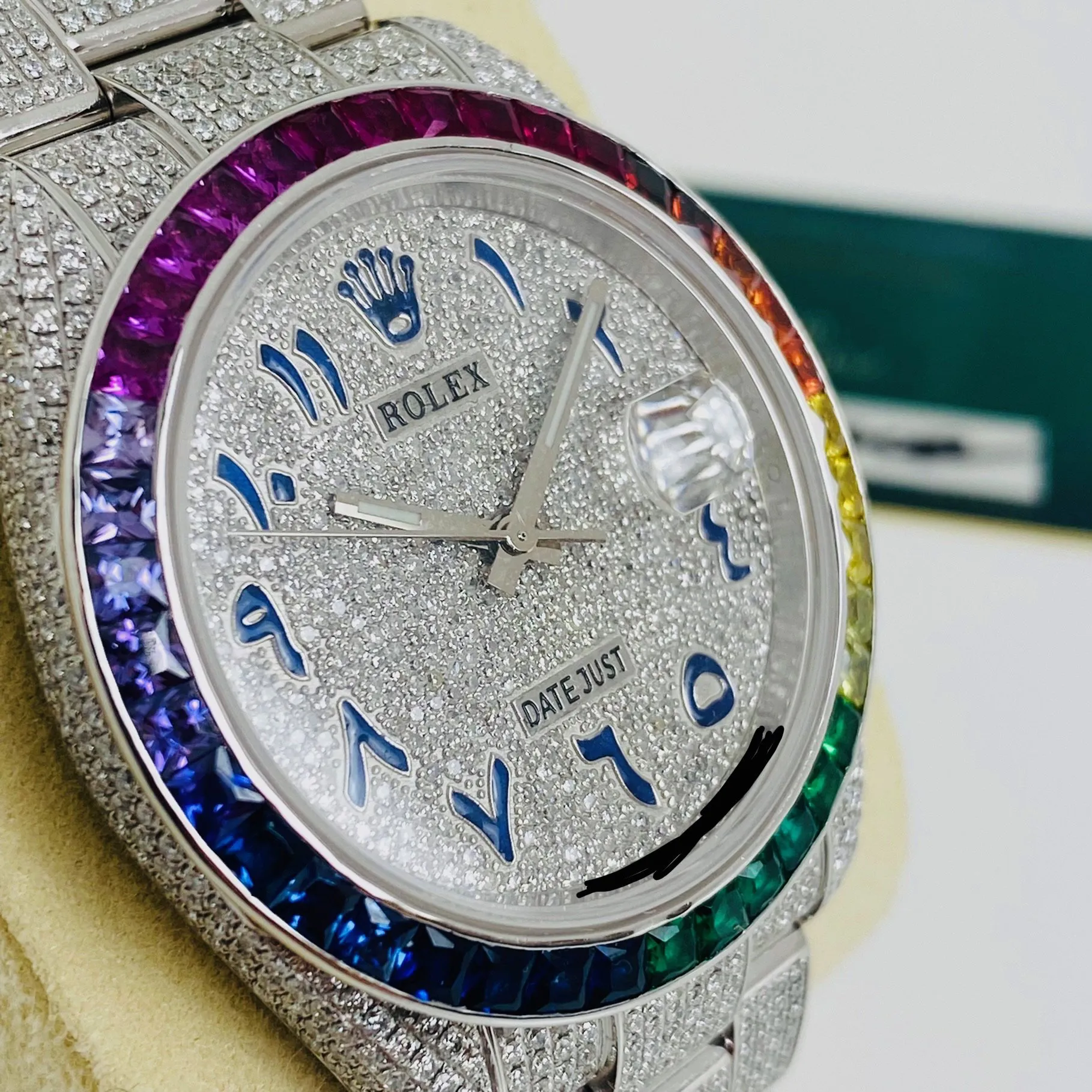 Rolex Datejust 41 126300 Iced Out Diamond and Rainbow 2