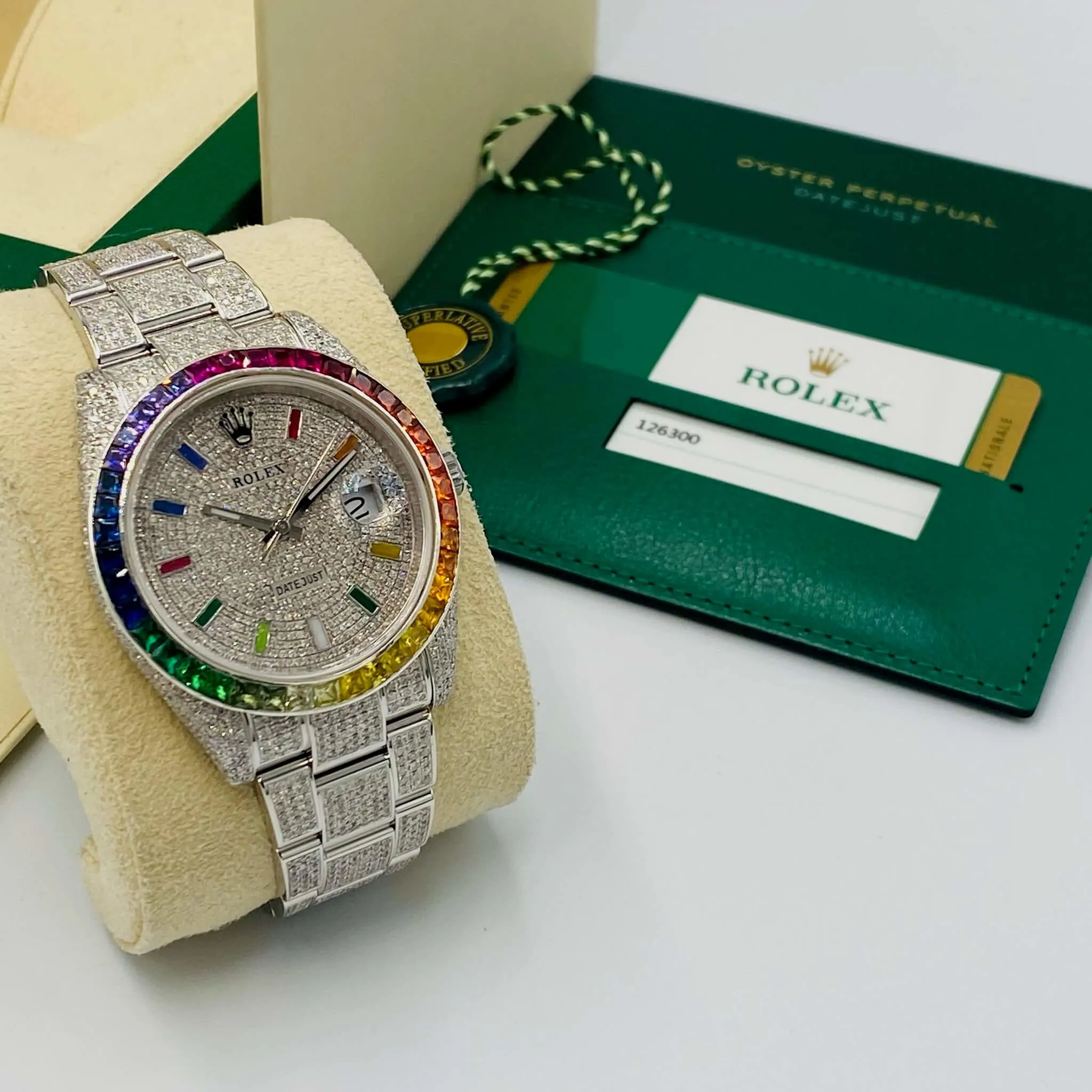 Rolex Datejust 41 126300 Diamond Diamond, Rainbow