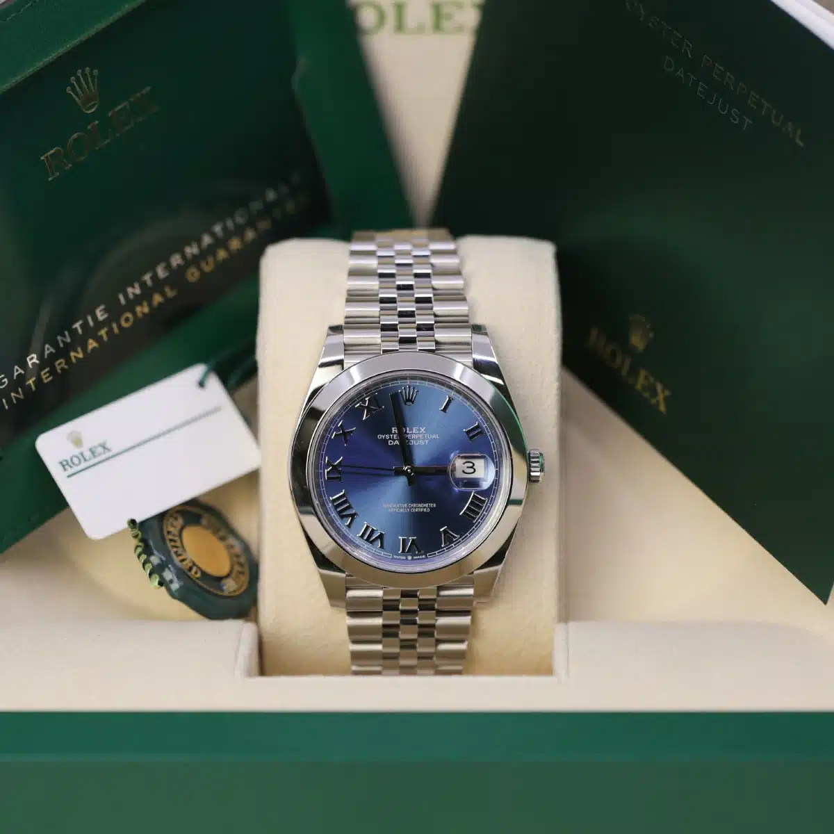 Rolex Datejust 41 126300-0018 41mm Oystersteel Azzurro blue 1