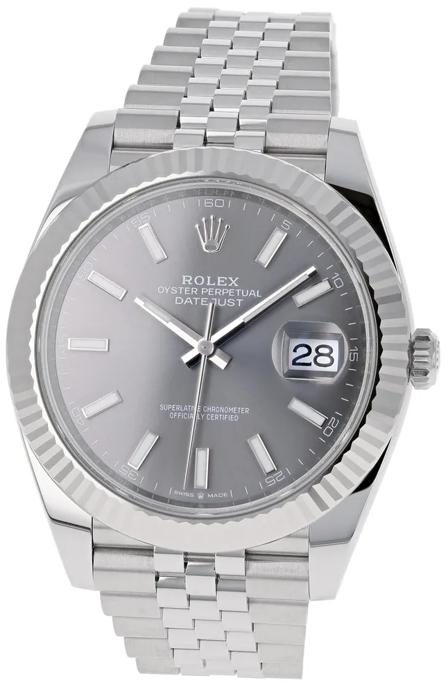 Rolex Datejust 41 126334-0014 41mm White gold and Oystersteel Gray 4