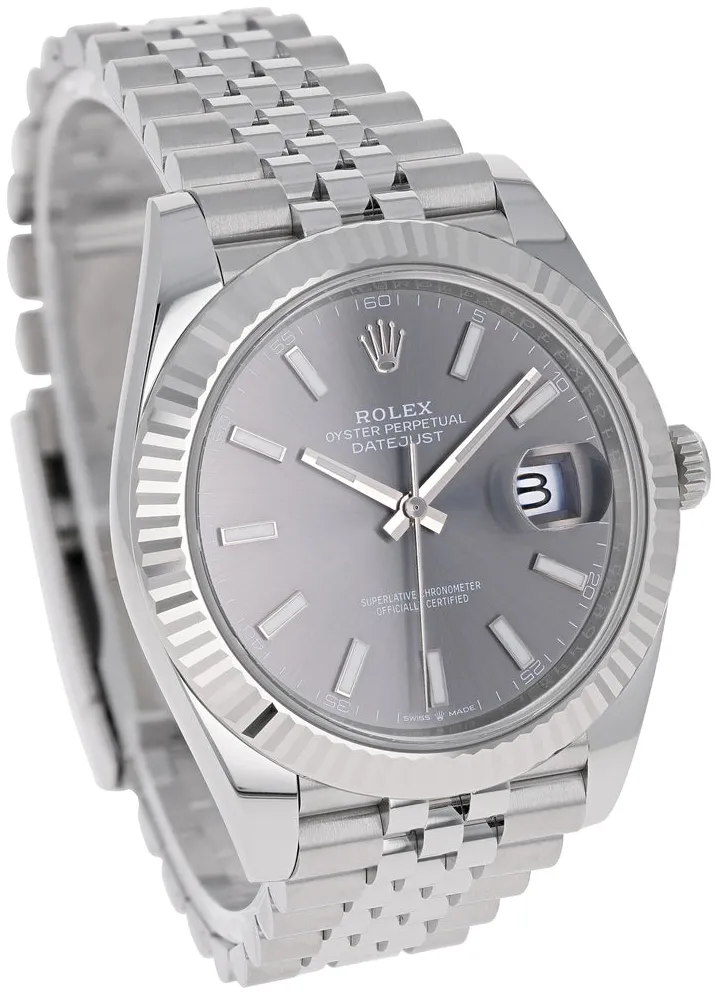 Rolex Datejust 41 126334-0014 41mm White gold and Oystersteel Gray 5