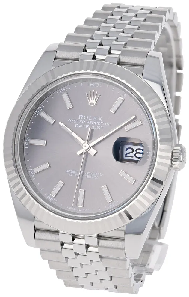 Rolex Datejust 41 126334-0014 41mm White gold and Oystersteel Gray 6