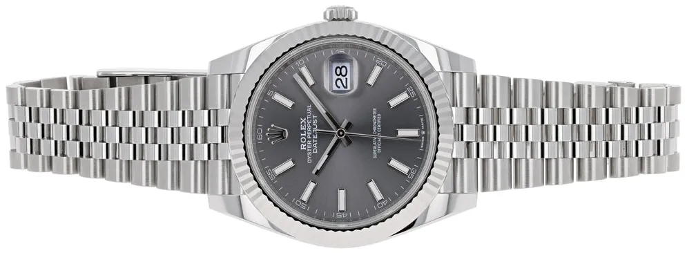 Rolex Datejust 41 126334-0014 41mm White gold and Oystersteel Gray 7