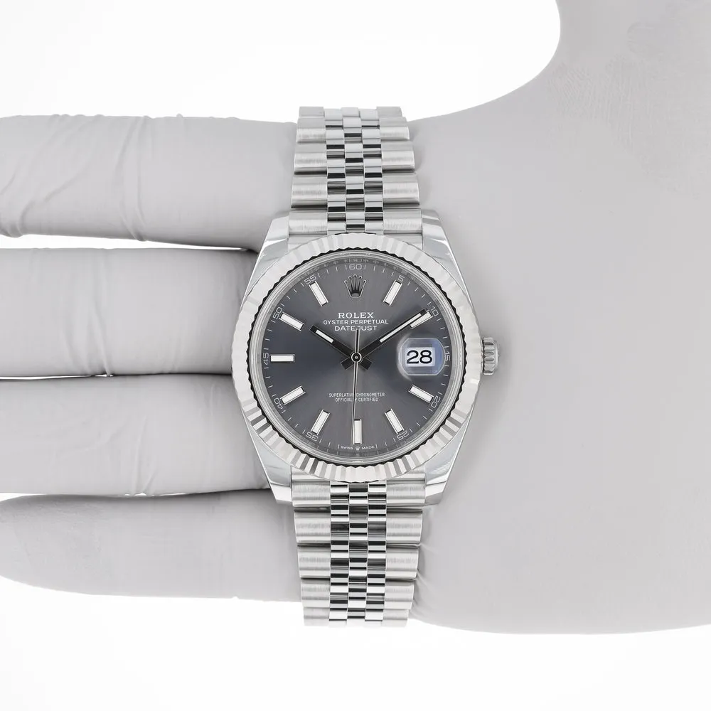 Rolex Datejust 41 126334-0014 41mm White gold and Oystersteel Gray 12