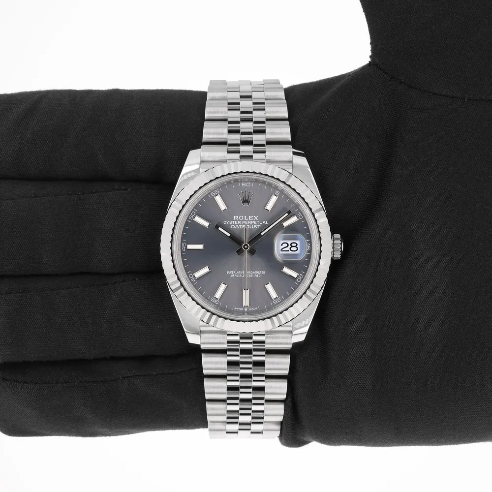 Rolex Datejust 41 126334-0014 41mm White gold and Oystersteel Gray 13