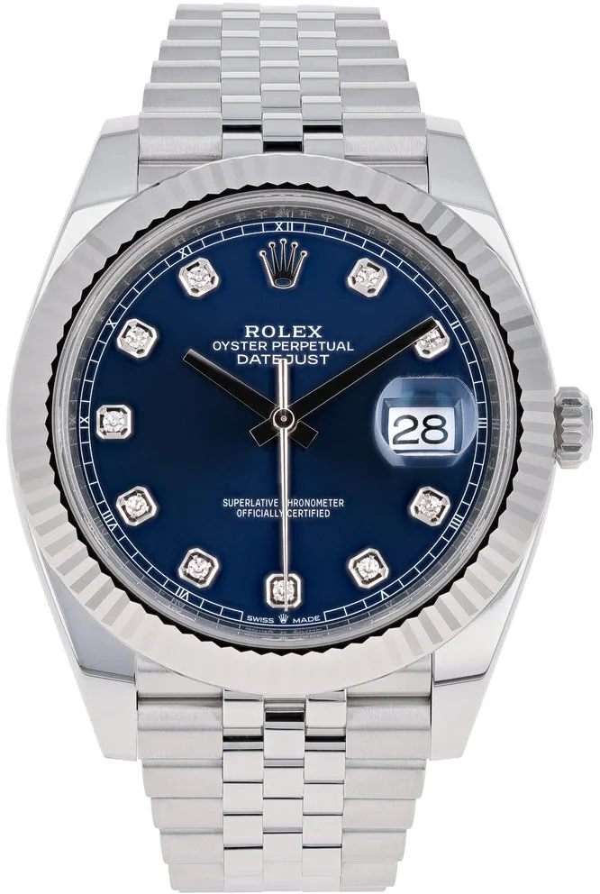 Rolex Datejust 41 126334-0016 41mm White gold and Oystersteel Blue 11