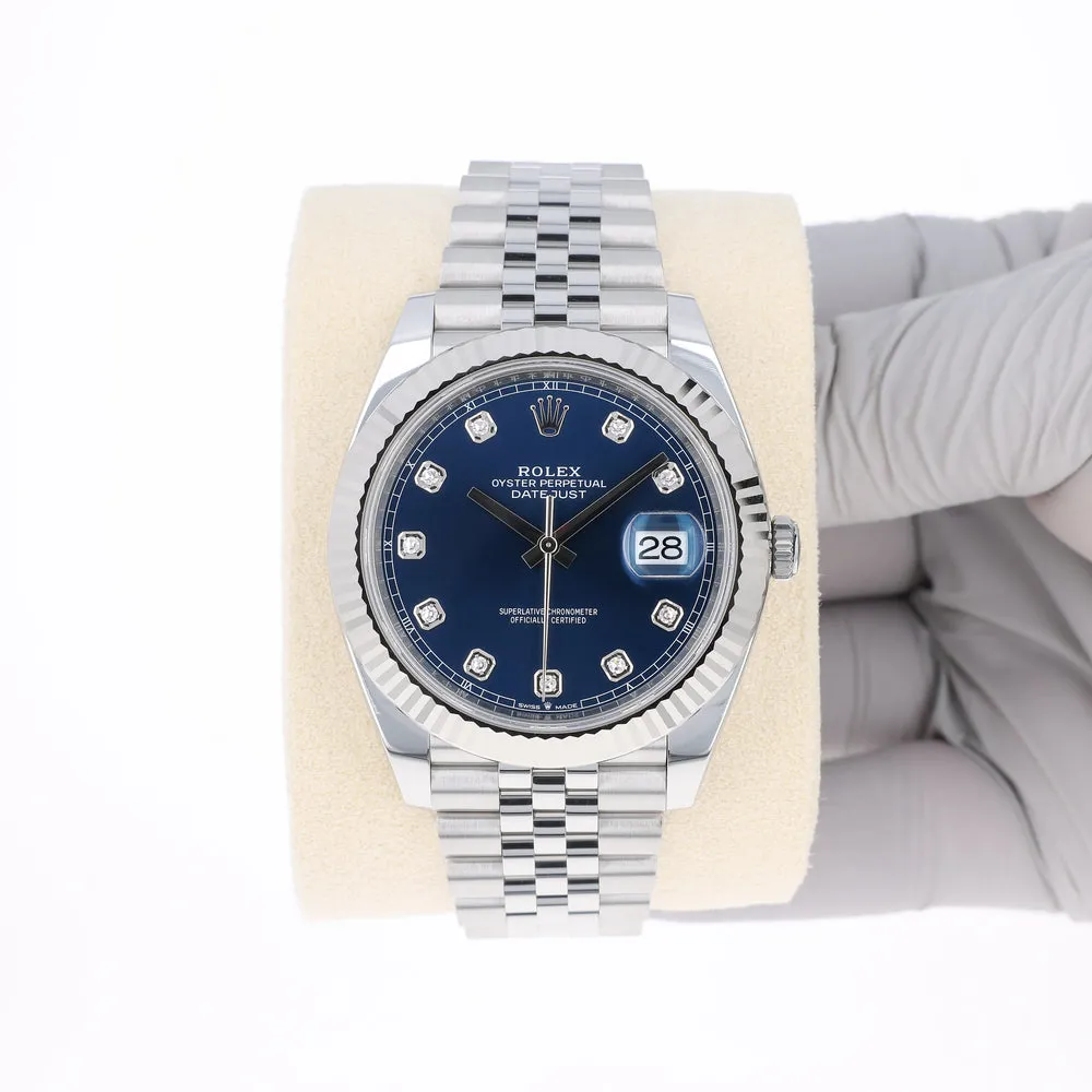 Rolex Datejust 41 126334-0016 41mm White gold and Oystersteel Blue 6