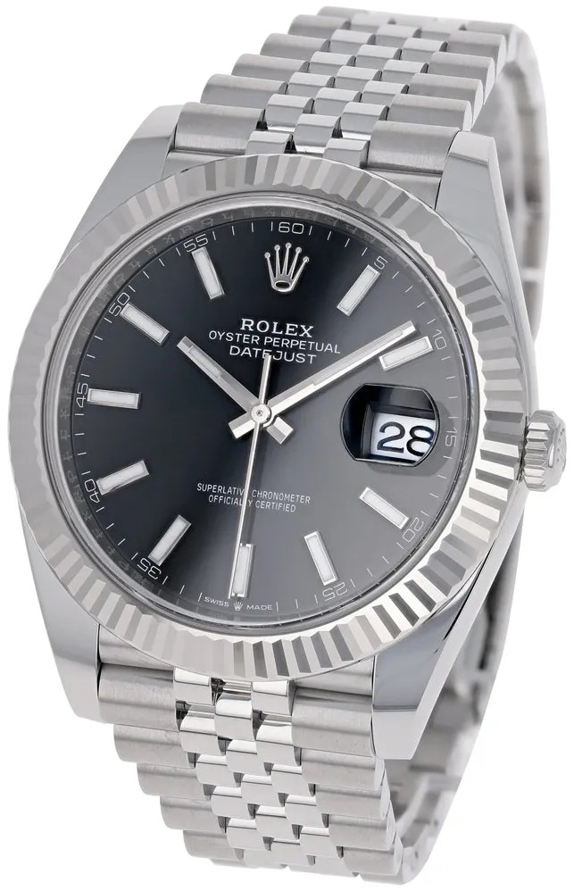 Rolex Datejust 41 126334-0018 41mm White gold and Oystersteel Black 3