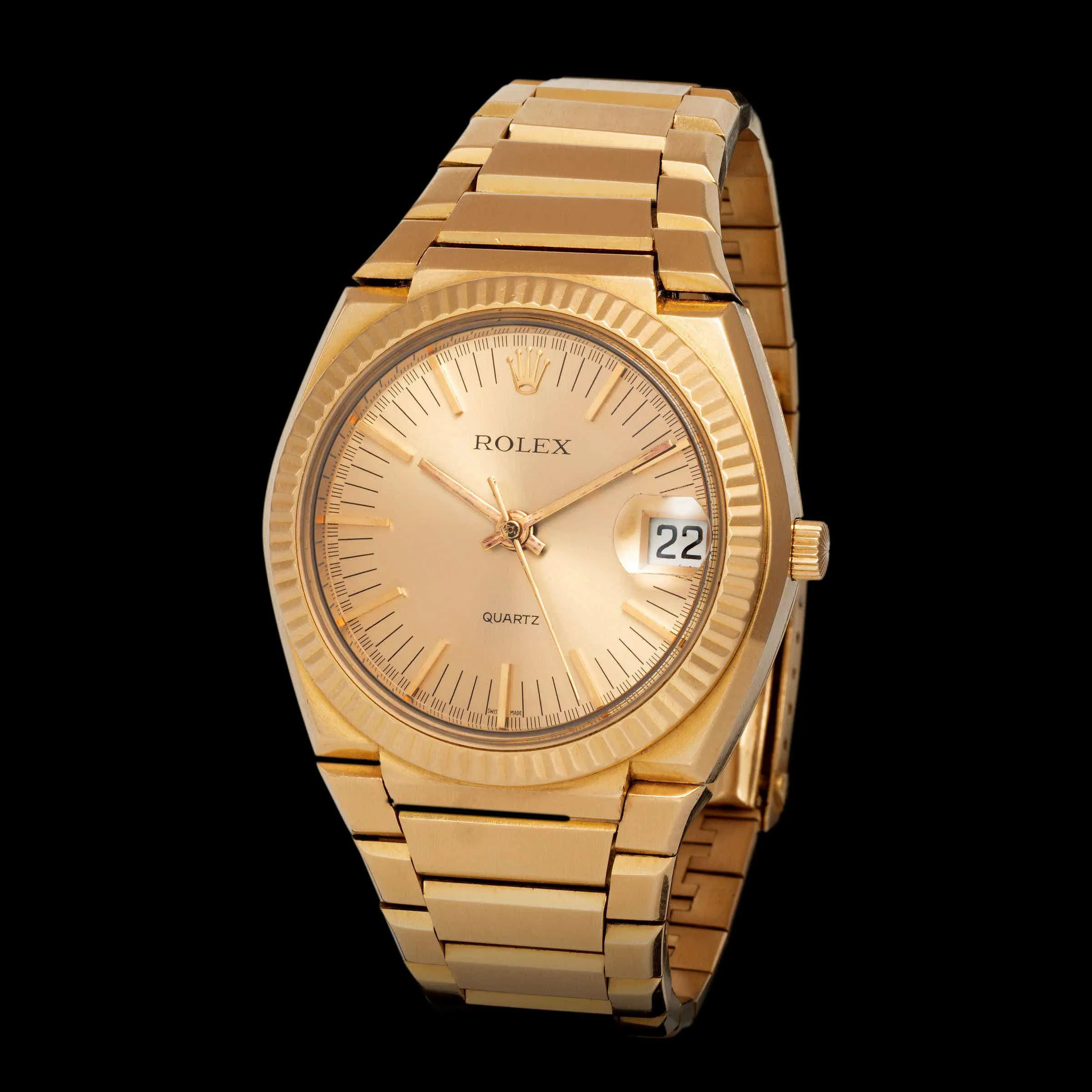 Rolex Datejust Oysterquartz 5100 39mm Yellow gold Champagne