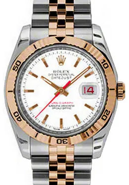 Rolex Datejust 116261-WHTSTJ 36mm Rose gold and Stainless steel White