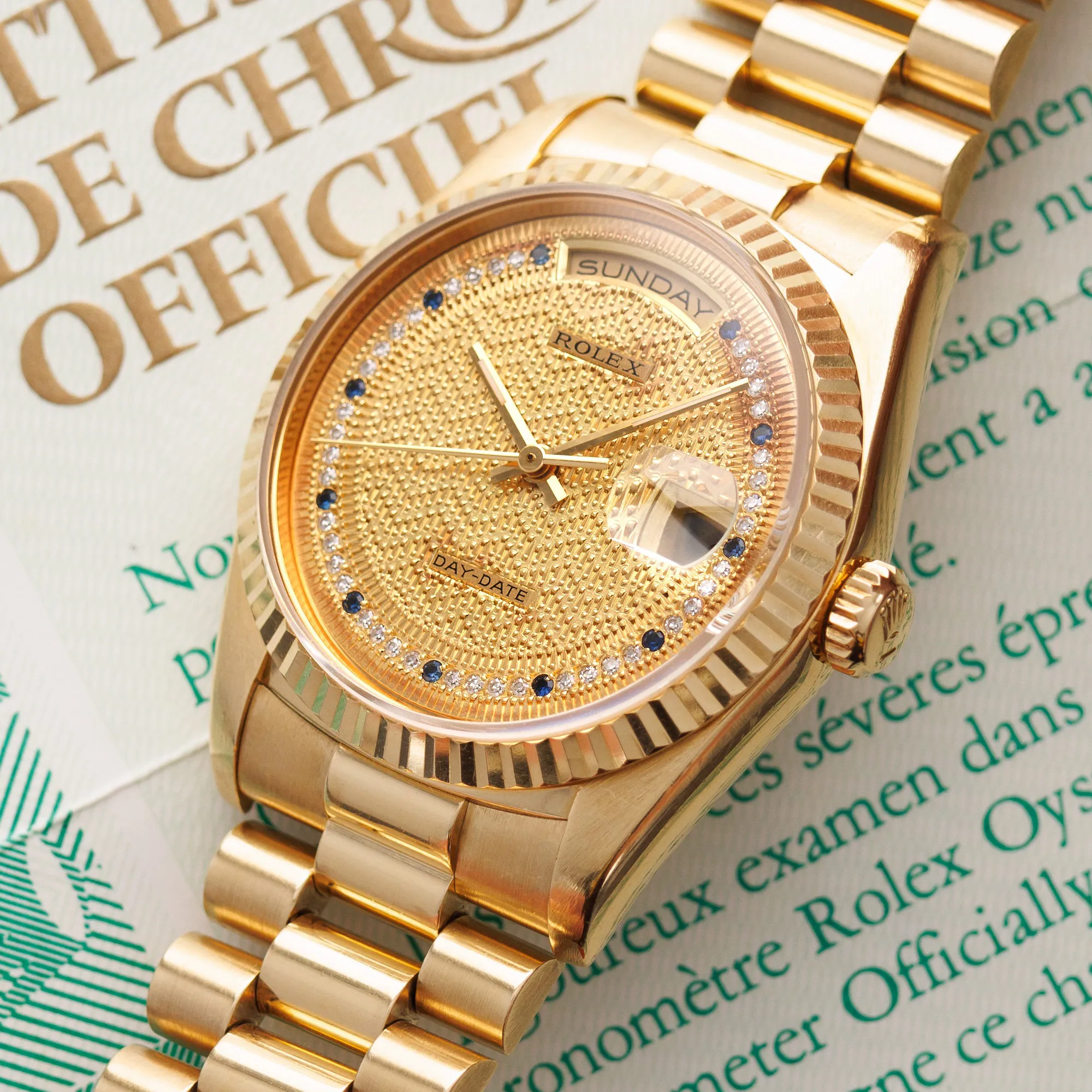 Rolex Day-Date 36 18238 36mm Yellow gold Diamond 5