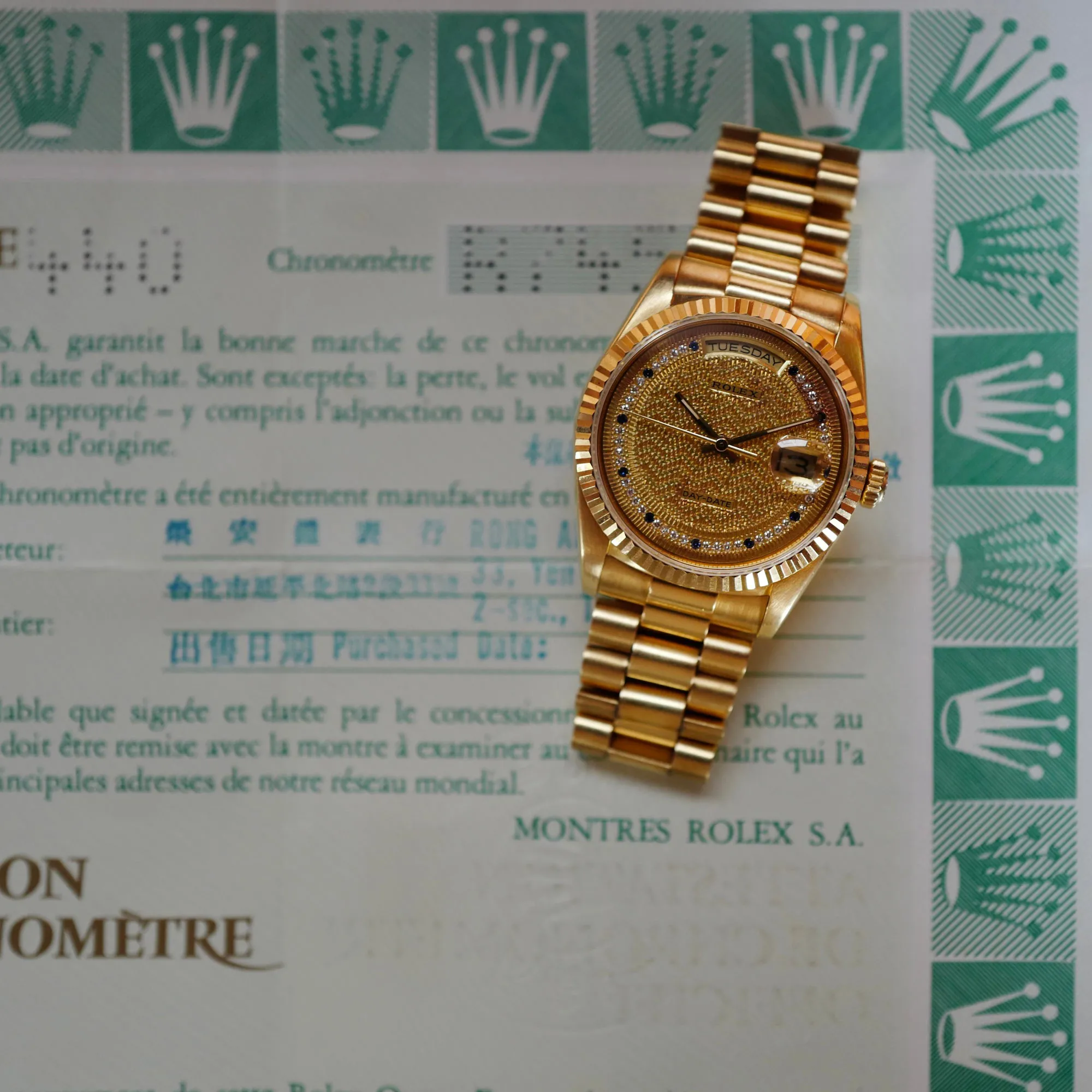 Rolex Day-Date 36 18238 36mm Yellow gold Diamond 3