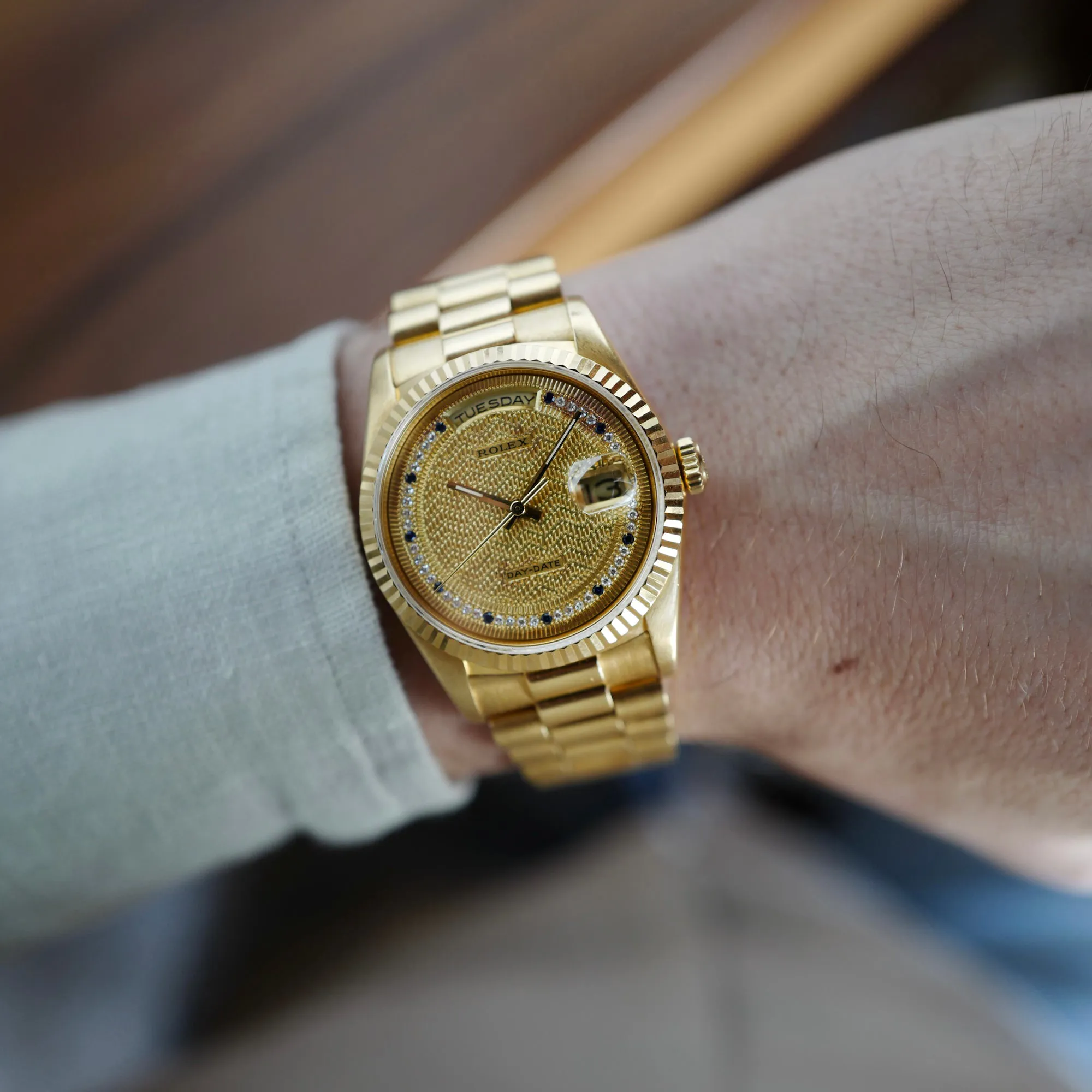 Rolex Day-Date 36 18238 36mm Yellow gold Diamond 1