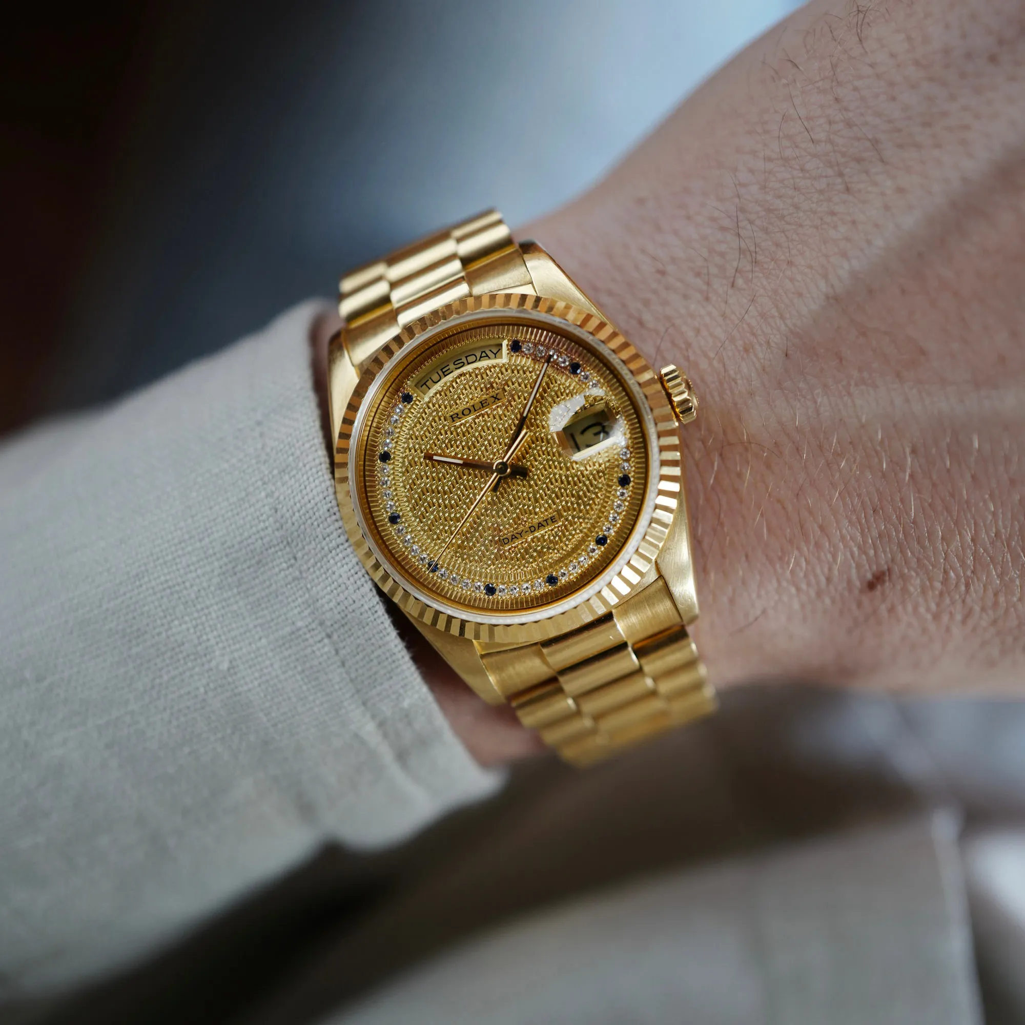 Rolex Day-Date 36 18238 36mm Yellow gold Diamond 4