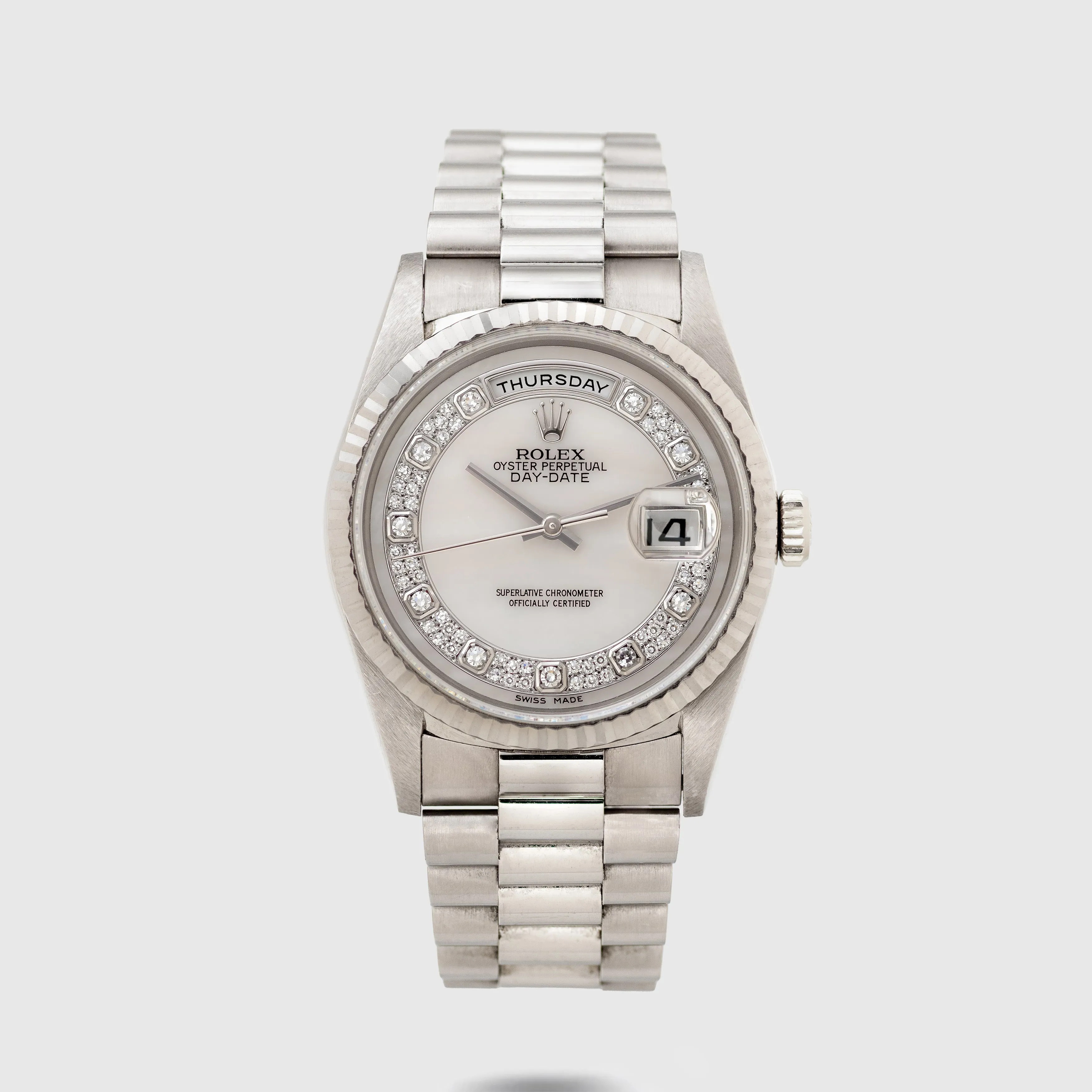 Rolex Day-Date 36 18239 36mm White gold Silver