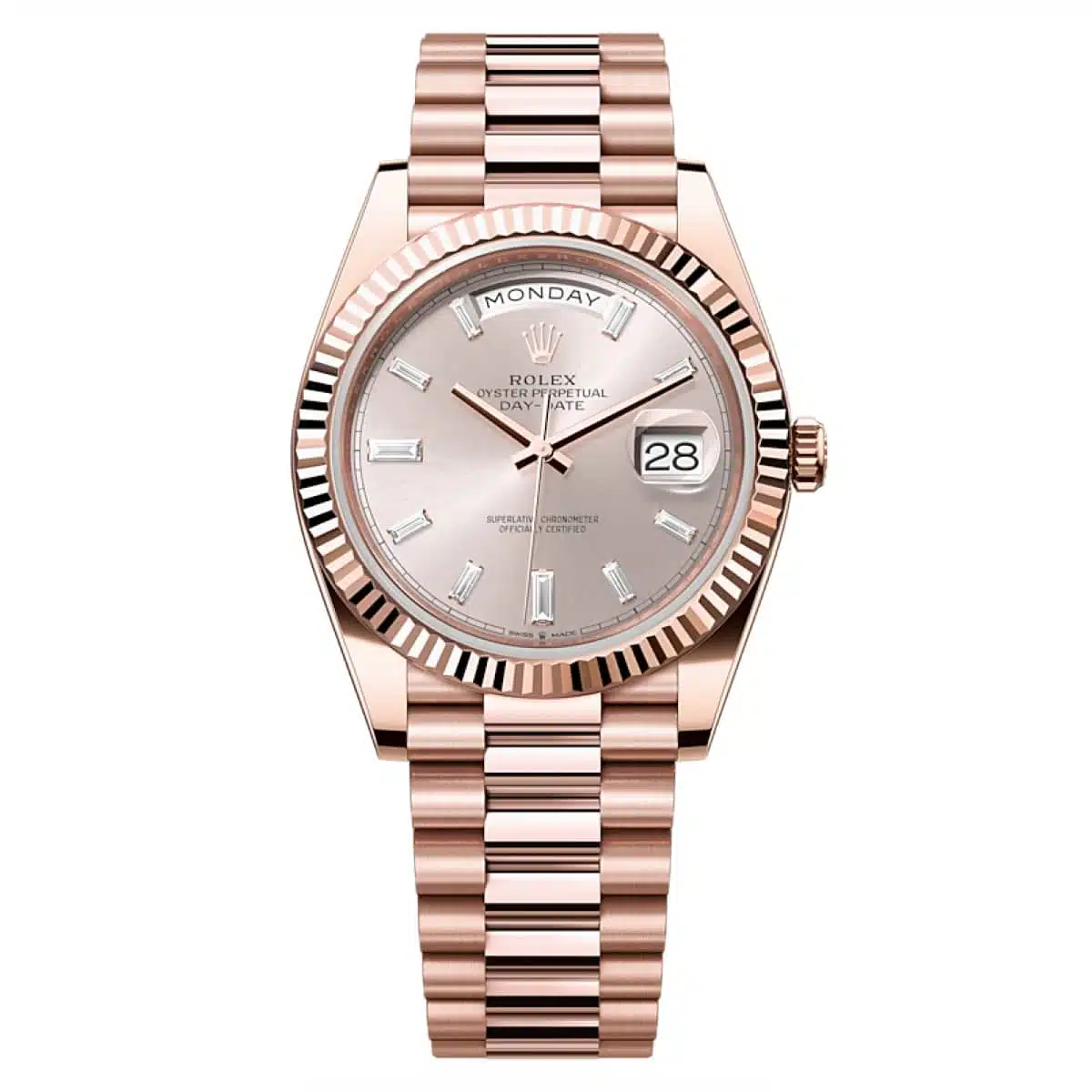 Rolex Day-Date 40 228235-0004 40mm Everose gold Gray