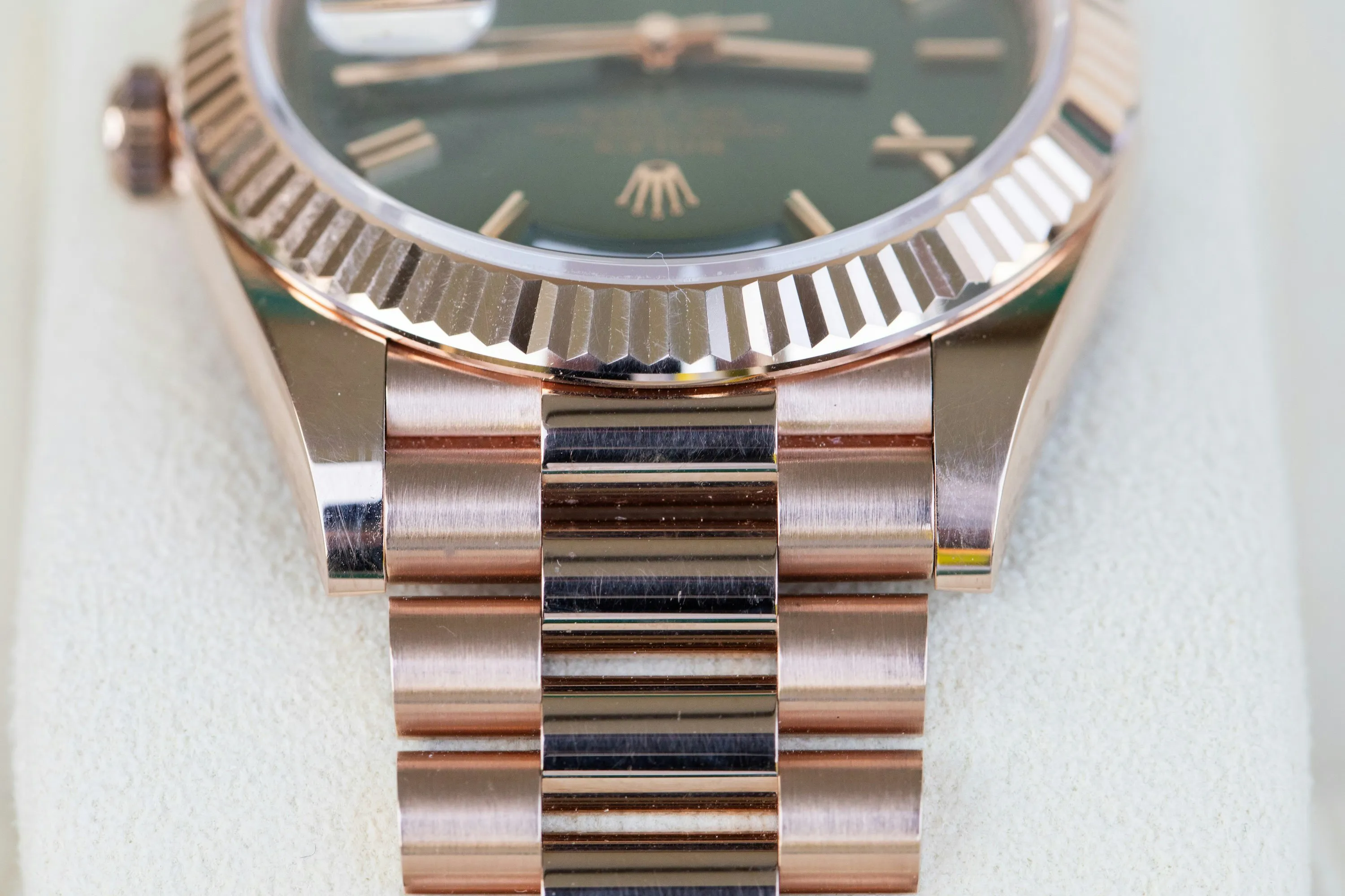 Rolex Day-Date 40 228235 40mm Rose gold Green 14