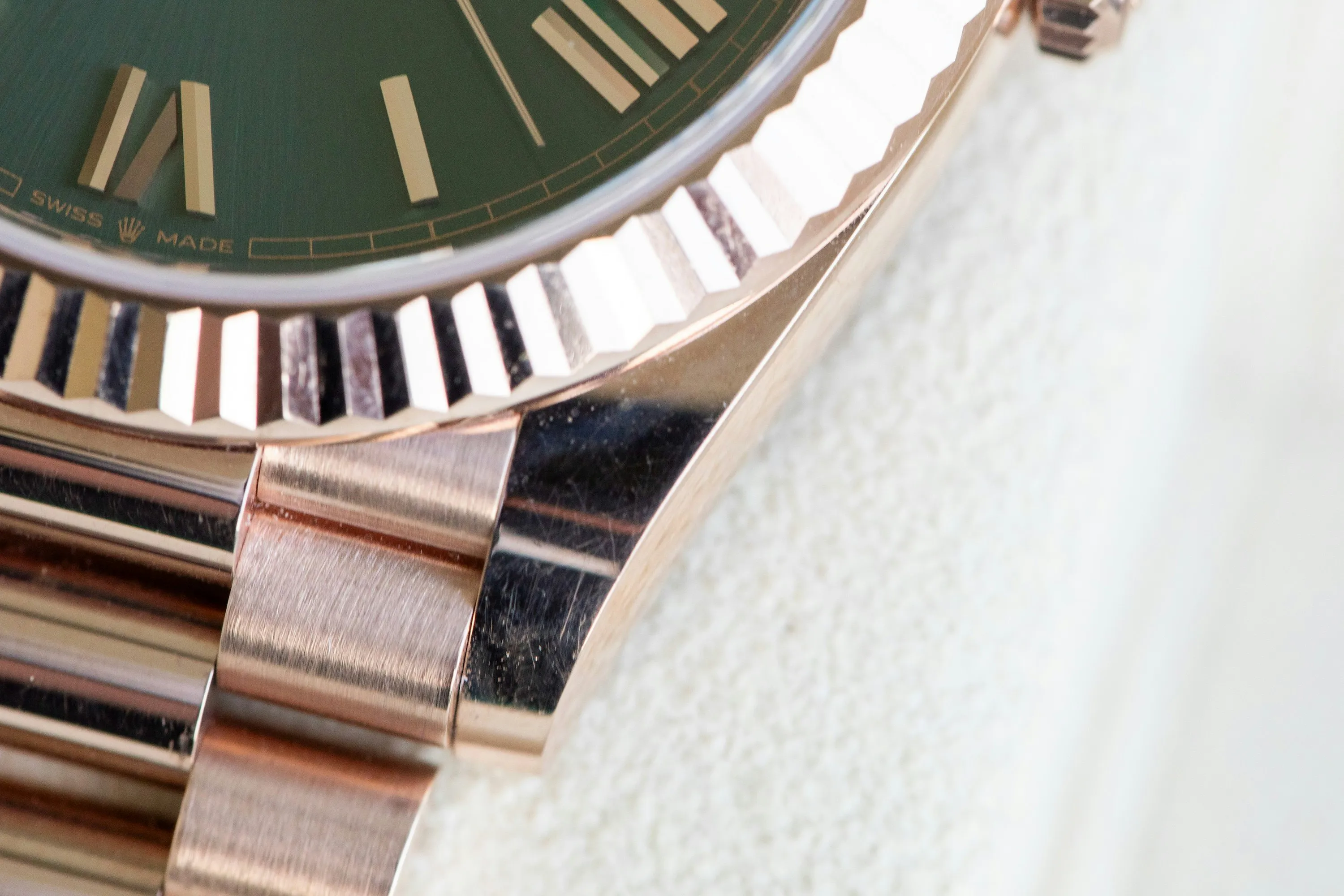 Rolex Day-Date 40 228235 40mm Rose gold Green 18