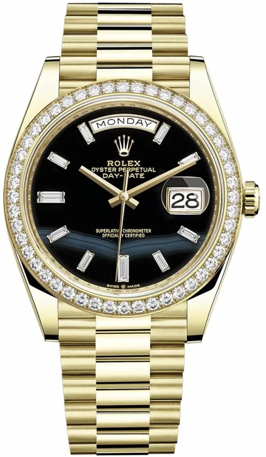 Rolex Day-Date 40 228348RBR 40mm Yellow gold Black