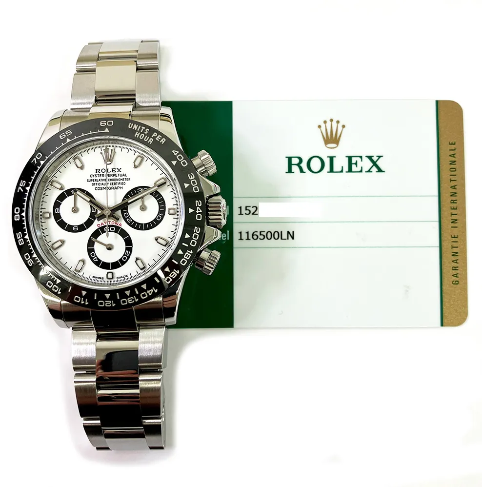 Rolex Daytona 116500LN 40mm Stainless steel White