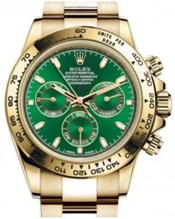 Rolex Daytona 116508 Yellow gold Green