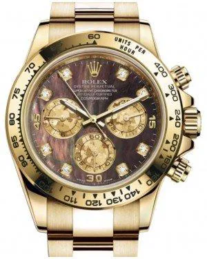 Rolex Daytona 116508 40mm Yellow gold Black