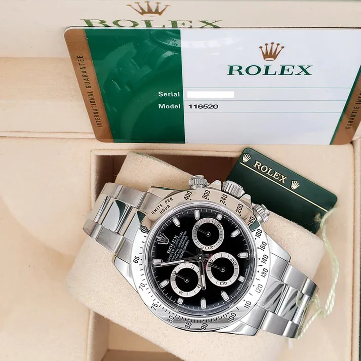 Rolex Daytona 116520-0015 40mm Stainless steel Black 2