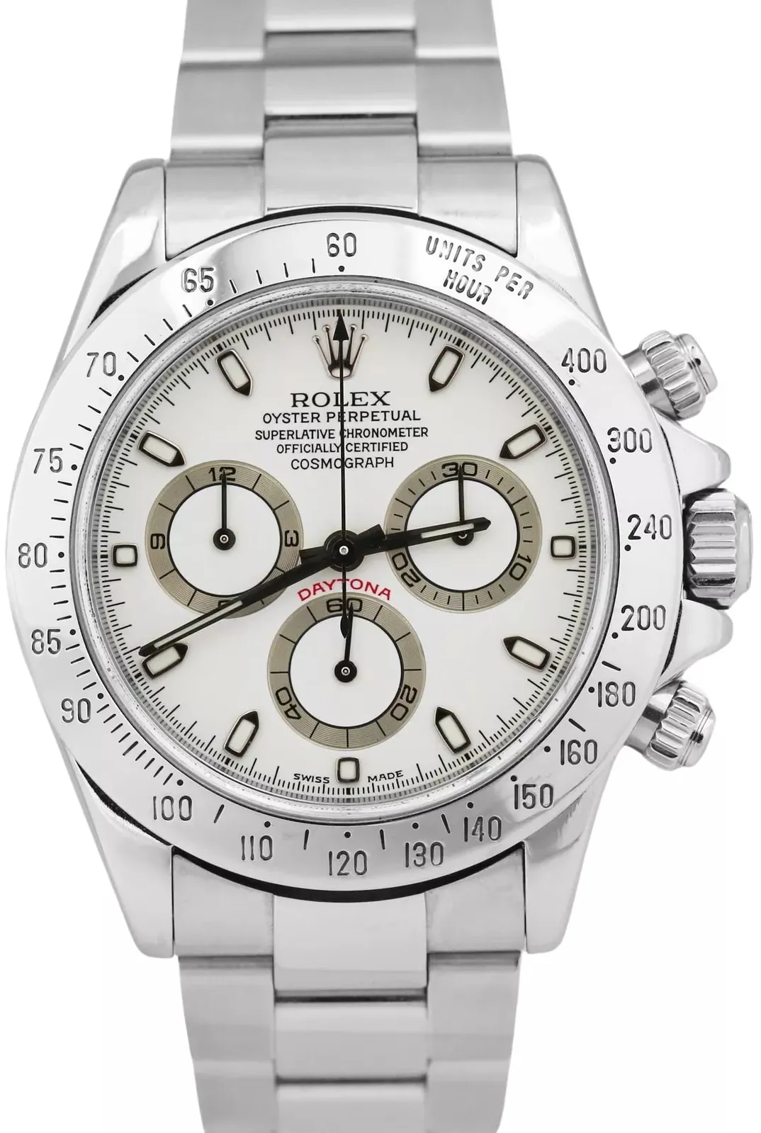 Rolex Daytona 116520-0016 40mm Stainless steel White