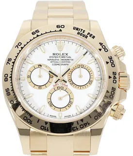 Rolex Daytona 126508 Yellow gold Weiß