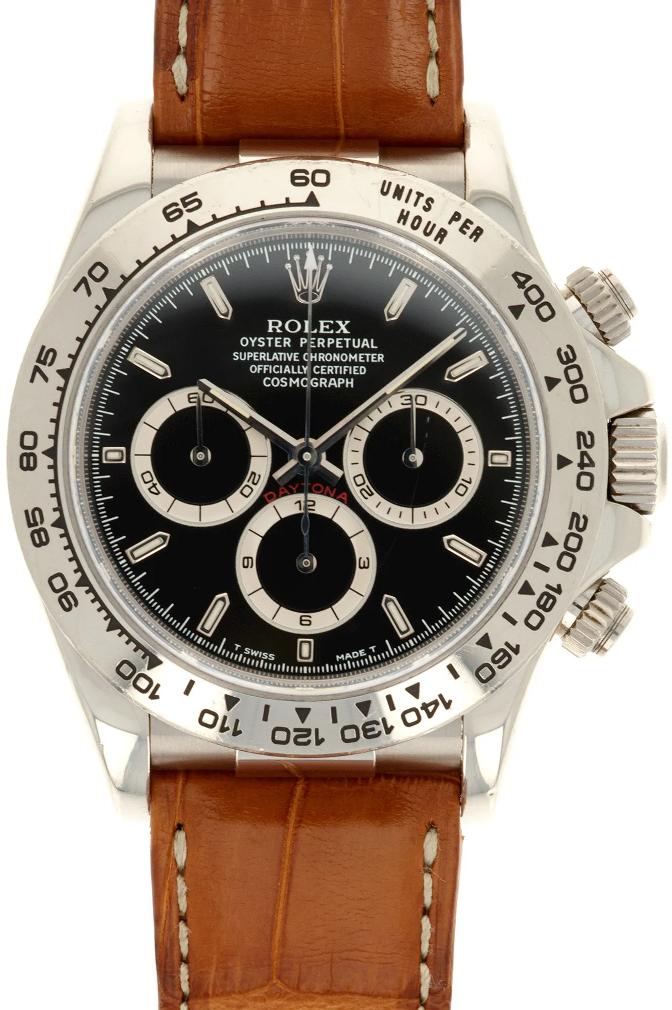 Rolex Daytona 16519 40mm White gold Black