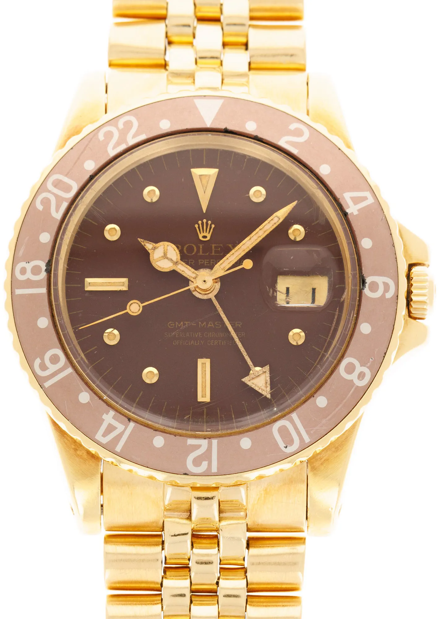 Rolex GMT-Master 1675 40mm  18k YG Brown