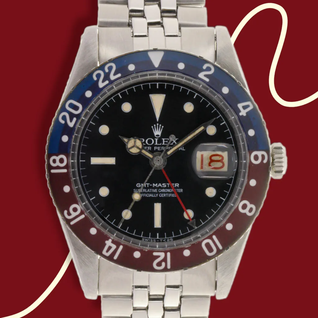 Rolex GMT-Master 6542 38mm Stainless steel Black