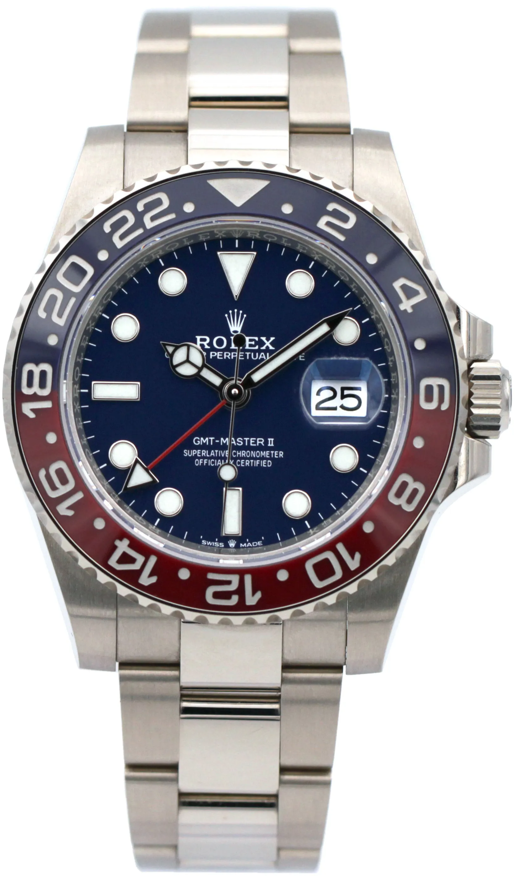 Rolex GMT-Master II 126719BLRO 40mm White gold Blue