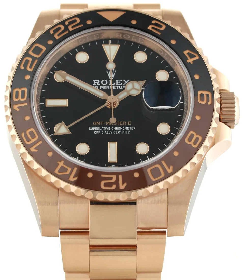 Rolex GMT-Master II 26715CHNR 40mm Rose gold