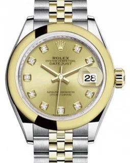 Rolex Lady-Datejust 279163 Yellow gold and Stainless steel Champagne