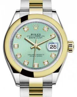 Rolex Lady-Datejust 279163 Yellow gold and Stainless steel Green