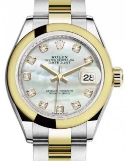 Rolex Lady-Datejust 279163 Yellow gold and Stainless steel White